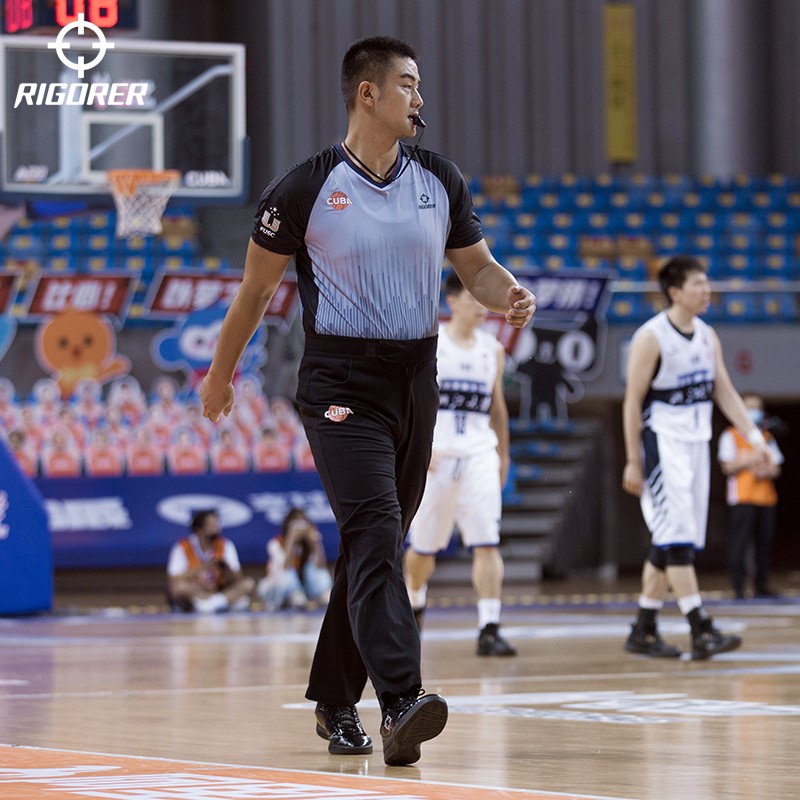 Quaver basketball Referees Short sleeves Referee T-shirt V Collar's dress blown race Breathable Speed Dry CUBA Cots-Taobao