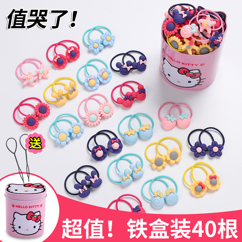 Children tie hair rubber band does not hurt hair Korean version of the head rope Princess cute girl rubber band elastic good baby hair ring