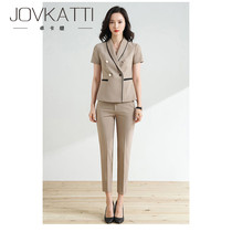 Professional suit suit female new temperament Korean white-collar work suit formal jewelry store work clothes female summer