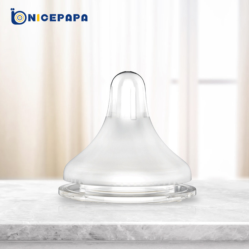 Milk Daddy Silicone Transparent Infant Baby Pacifier Wide Aperture Emulation Breast Milk Reality soft freshly anti-flatbed gas