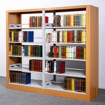 Steel Library Bookshelf Bookstore School Single-sided Data Frame Reading Room Archive Frame Iron Bookshelf