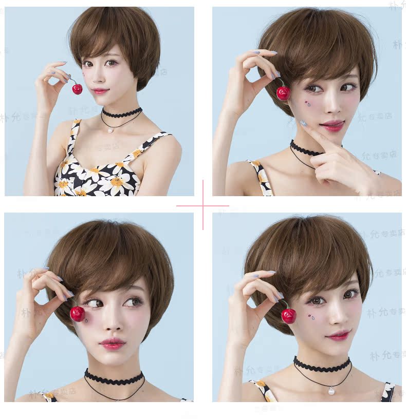 Perruque      cheveux raides Court - Ref 2609299 Image 15