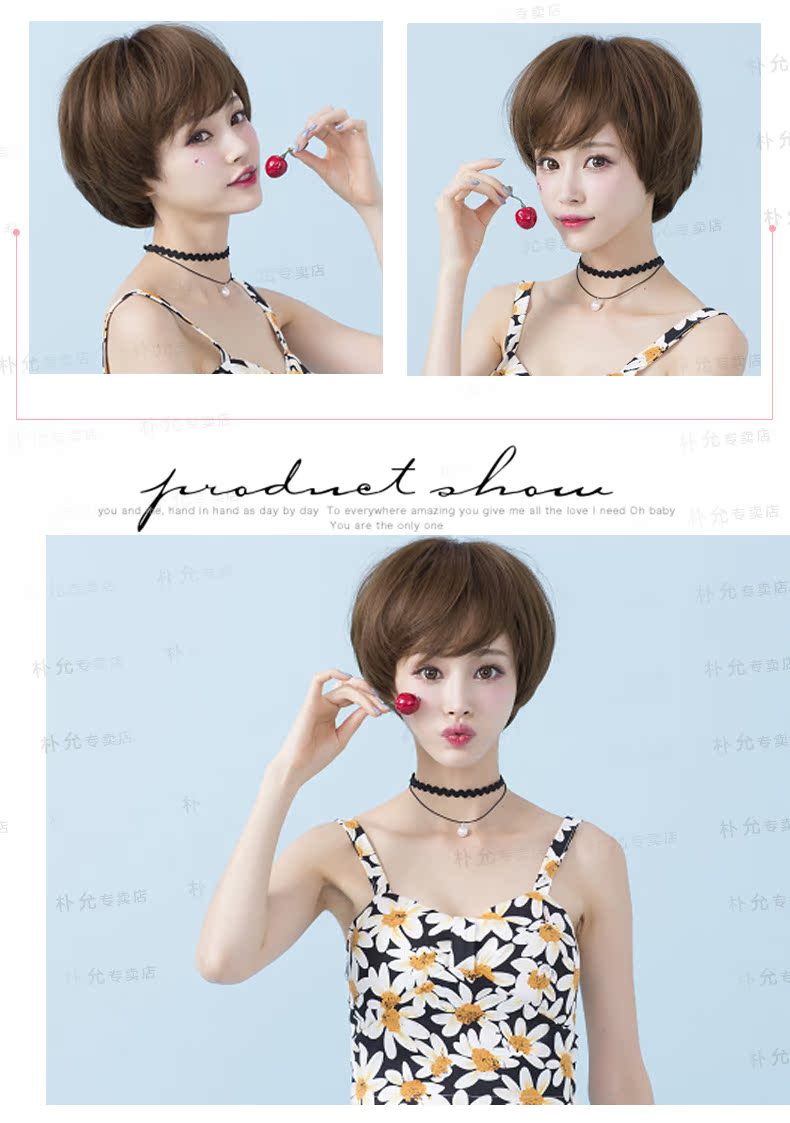 Perruque      cheveux raides Court - Ref 2609299 Image 14