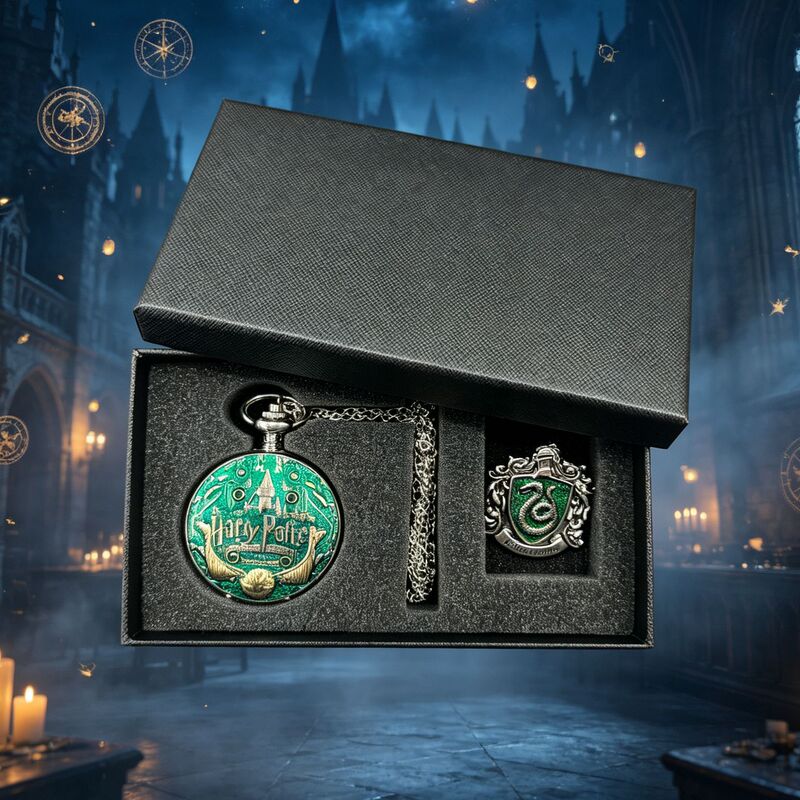 Harry Potter Golden Snitch Pocket Watch with Brooch for Male and Female Students Exam Gift Anime Merchandise