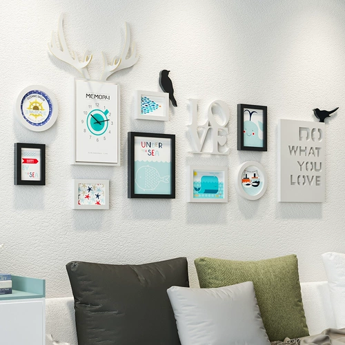 Фото стена украшение гостиной фото стена висят скандинавской фоновой стена творческая индивидуальность