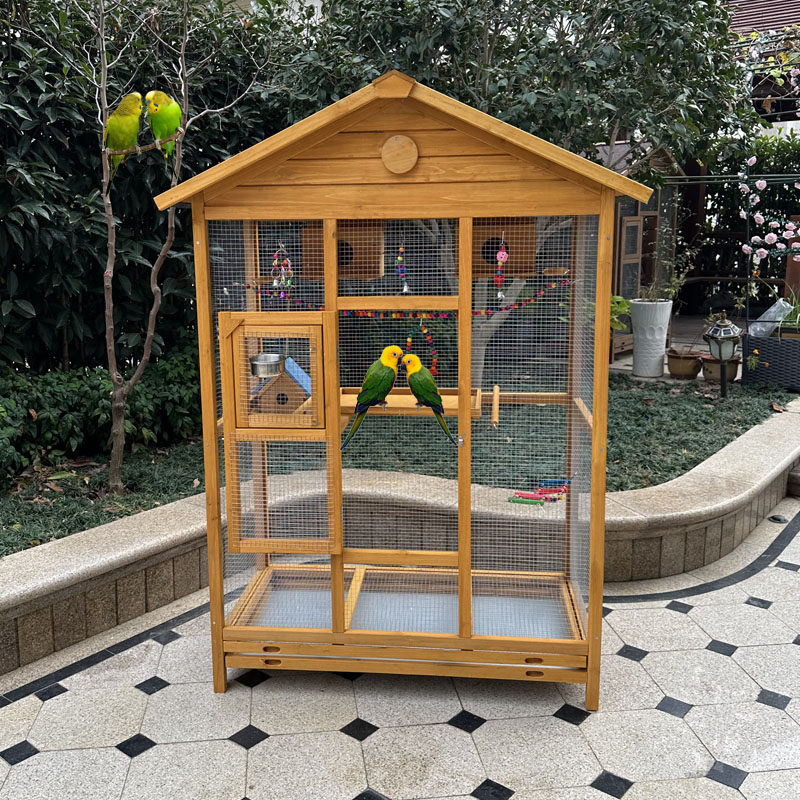 鹦鹉鸟笼新品来袭!玄凤牡丹虎皮珍珠鸟的专属生态别墅🏡 -鸟笼-淘宝百科网