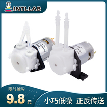 INTLLAB peristaltic pump miniature water pump household small silent self-priming pump DC pump 12V