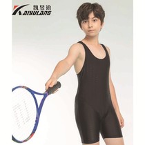 Children Boy Conjoined Vest Swimsuit Professional Competition 50-110 catties CUHK recommends students training clothes