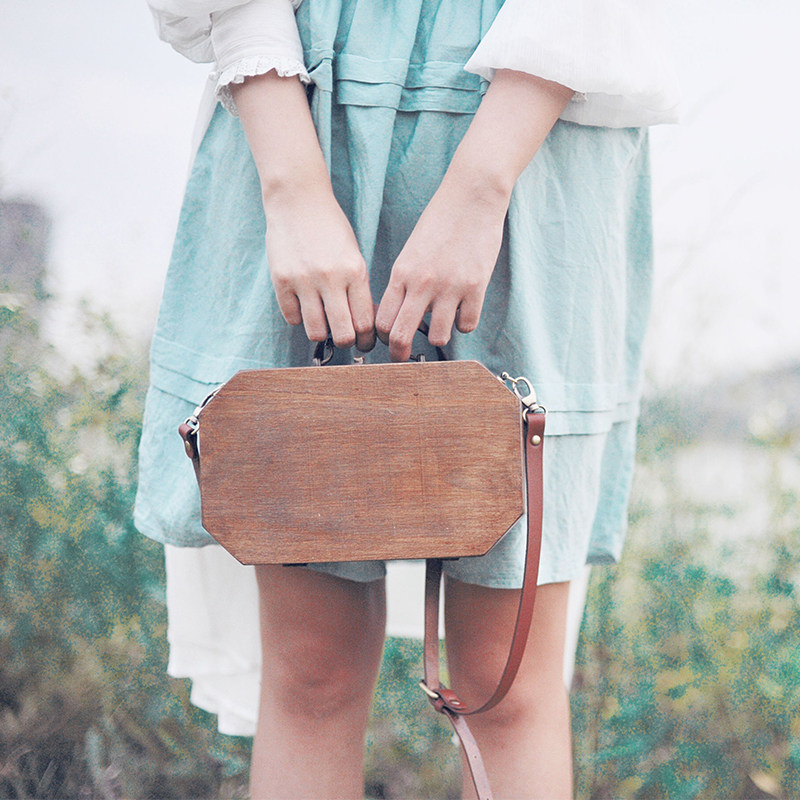 复古八角手提斜挎百搭医生包