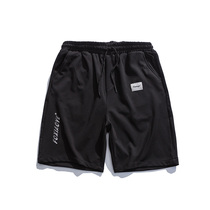 Shorts mens ice Tide brand summer straight trendy pants Joker drawstring Hong Kong wind loose casual sports five-point pants