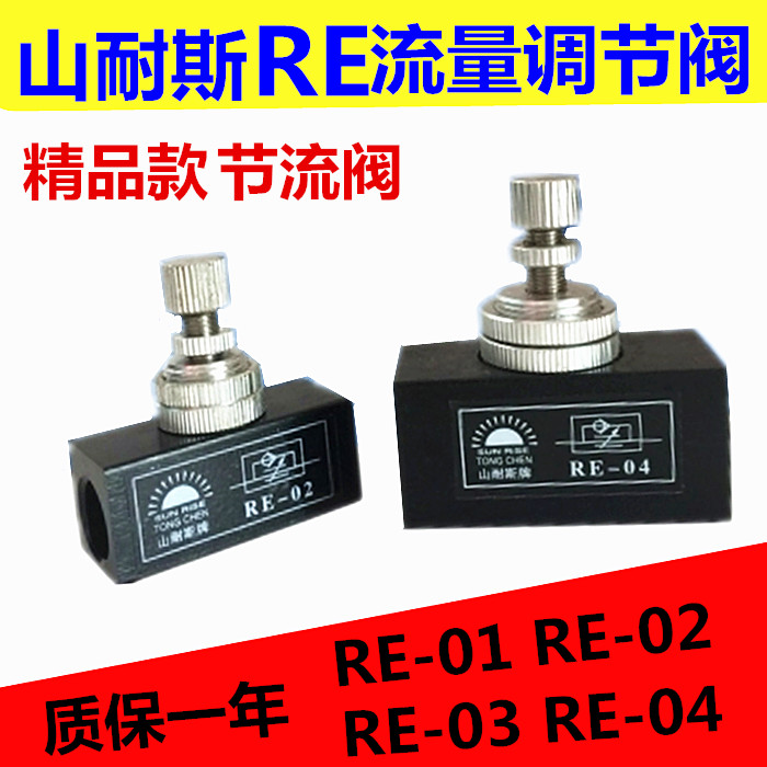 Mountain-type one-way throttle valve RE-01RE-02 03 04 Air throttle valve flow control regulating valve