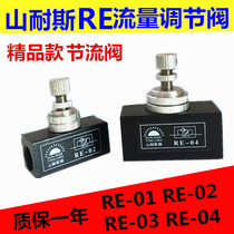  Shanice type one-way throttle valve RE-01RE-02 03 04 air speed control valve flow control control valve