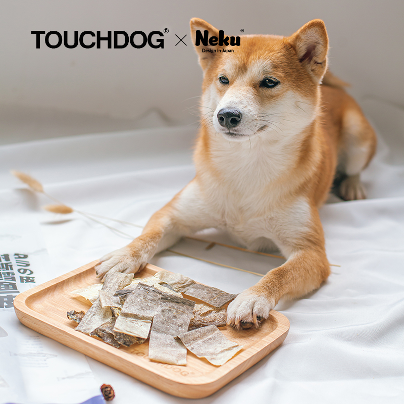 TOUCHDOG&Neku联名款狗狗鱼皮零食磨牙美毛亮毛鳕鱼皮宠物零食