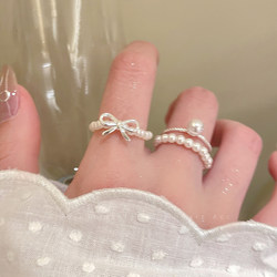 여성의 가벼운 고급스러운 기질 고급 느낌 스택 인덱스 핑거 링 ins 콜드 스타일 링