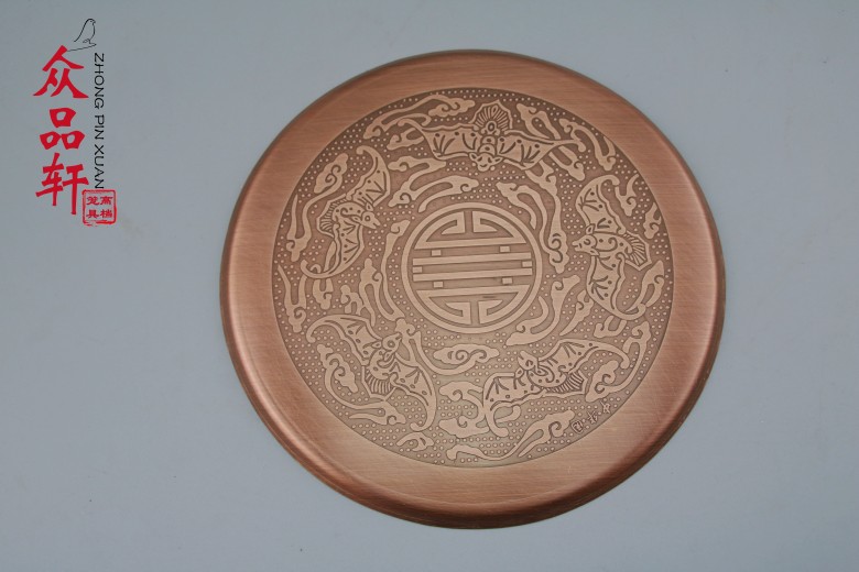 Red indigo chin round 295 birdcage high-end accessories brass copper inner top carved copper inner roof ceiling diameter 16