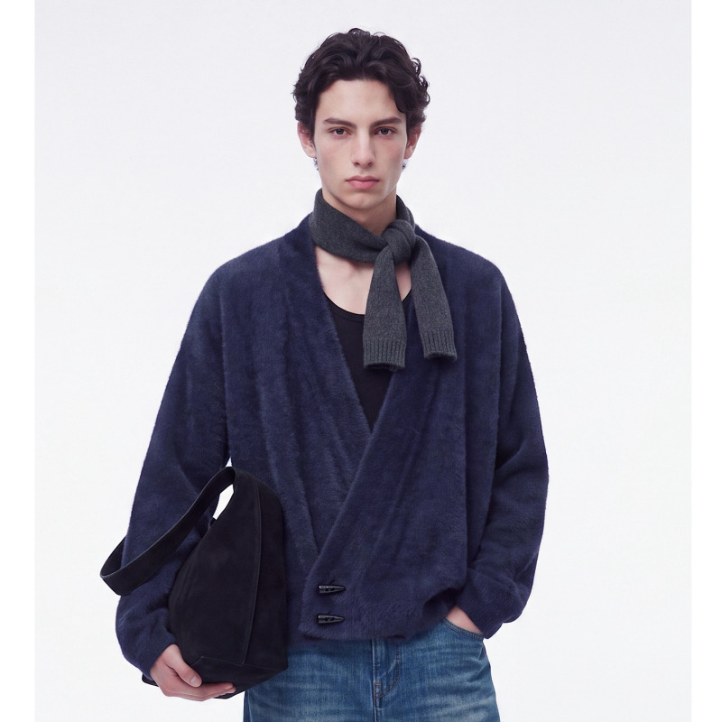 Lostmyself Autumn and Winter Faux Mink Fur Brushed Lazy Robe Cardigan Sweater Coat Anti-Pilling Unisex Lostmyself Autumn and Winter Faux Mink Fur Brushed Lazy Robe Cardigan Sweater Coat Anti-Pilling Unisex