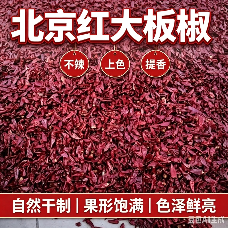 Beijing Red Chili Pepper, Not Spicy but Very Fragrant, Iron Plate Chili Pepper, Chili Pepper with Red Oil, Special Oil for Chili Pepper, Dried Chili Pepper for Commercial Use