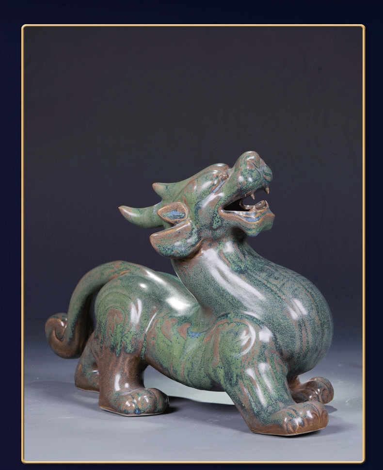 Its is the mythical wild animal furnishing articles home sitting room office study of jingdezhen ceramics shop lucky money and crafts