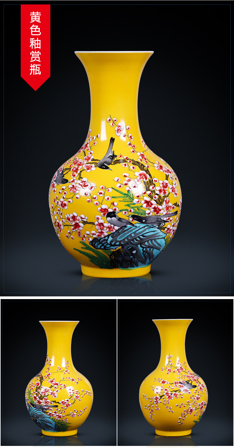 Jingdezhen porcelain hand - made ceramic vase beaming creative household decorates sitting room place pastel porcelain