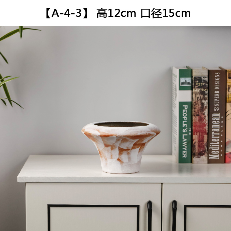 Contracted into dry vase of jingdezhen ceramics trumpet furnishing articles northern wind restoring ancient ways is the sitting room the desktop home decoration