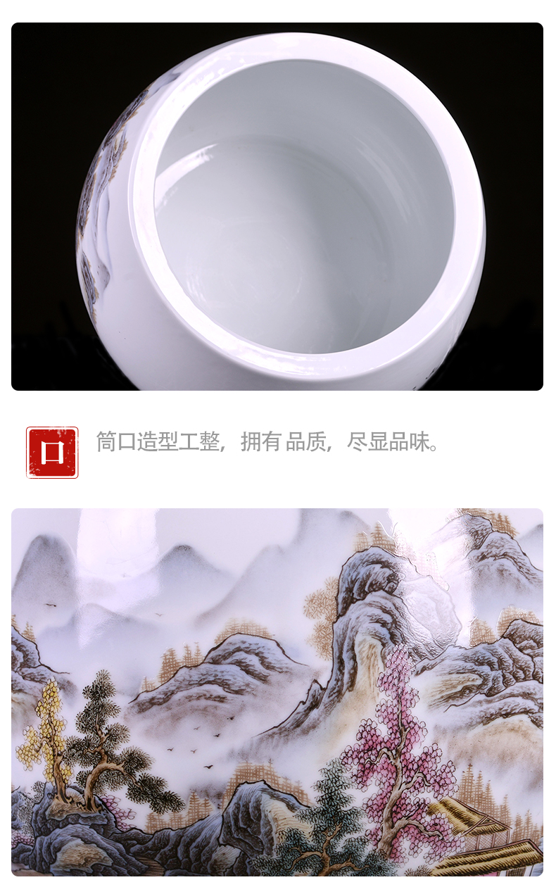 Jingdezhen ceramic powder enamel cornucopia decorations creative home sitting room feng shui plutus desktop office furnishing articles