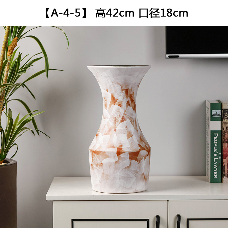 Contracted into dry vase of jingdezhen ceramics trumpet furnishing articles northern wind restoring ancient ways is the sitting room the desktop home decoration