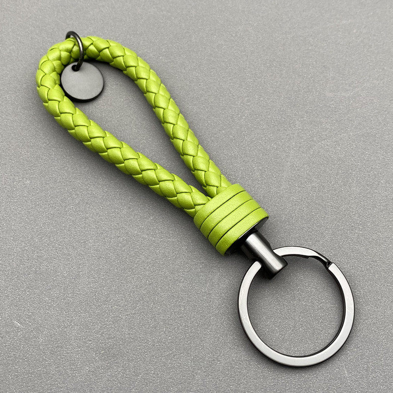 Braided rope simple couple car key chain hanging buckle high-end creative key chain ring car key pendant