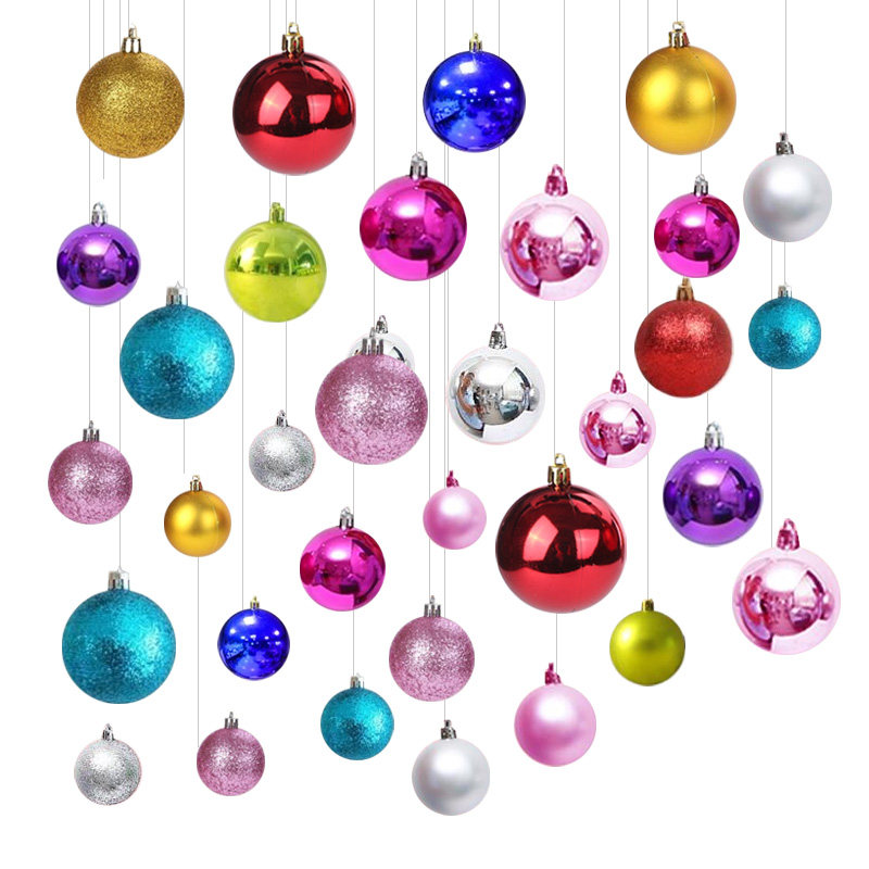 Christmas Decorations Colored Balls Shop Window Decoration Hanging