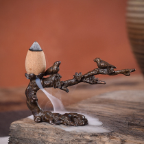 Reverse incense burner Chenxiang Zen bergamot sandalwood stove home antique Aroma Burner mini tea ceremony creative ornaments