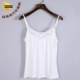 Mùa xuân và mùa hè Modal Camisole Màu sắc hoang dã hai mặt ren nhỏ sling V-cổ tốt thắt lưng áo sơ mi nữ áo nữ đẹp