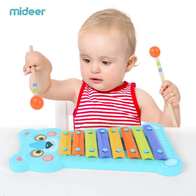 MiDeer Mummy Little Bear Knocks the baby as early as the wood octaharmonica percussion instrument Early teaching Enlightenment musical toys