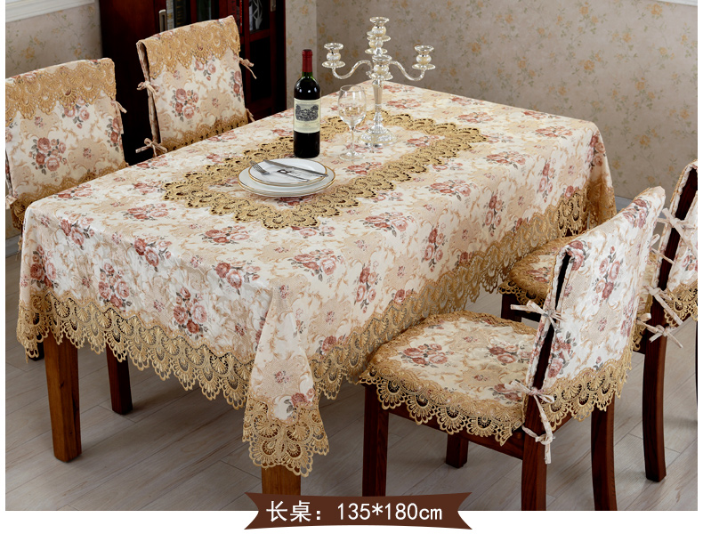 Khăn trải bàn tròn vải tròn nhà Châu Âu ren tròn bàn cà phê khăn trải bàn tròn với bàn xoay khăn trải bàn đệm - Khăn trải bàn vải trải bàn