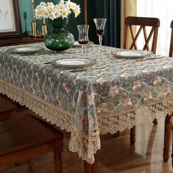 Coffee table cloth rectangular american western dining table cloth lace cloth Coffee table cloth rectangular american western dining table cloth lace cloth