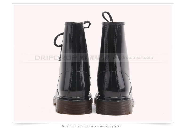 [雨] Giày nam chống trượt thời trang Hàn Quốc Martin mưa ủng đi mưa đi giày cao gót cỡ lớn ủng cao su lội nước
