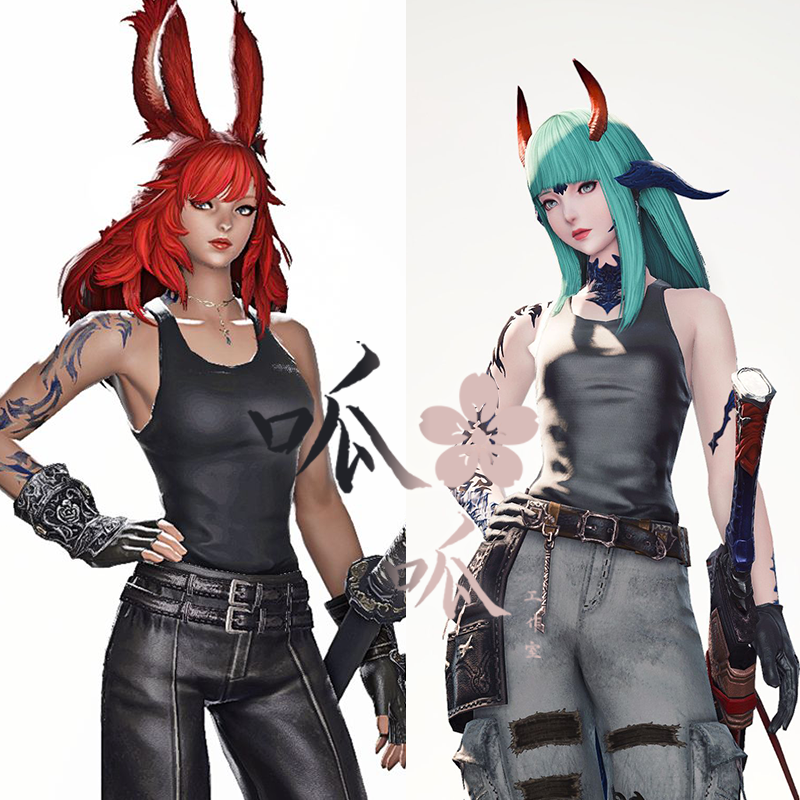 FF14 Space Warriors 14 Fashion Sky Dome ff14 clothes Sky Dome vest ff14 clothes
