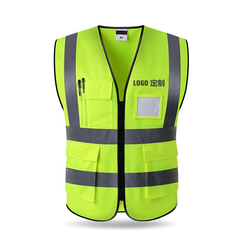 National grid work person in charge of clothes pure cotton cloth reflective vest safety officer vest guardian reflective red and green