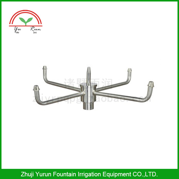 Stainless Steel Rotary Nozzle Outdoor Fountain Nozzle Square Park Fountain Four Arms Eight Arms Available