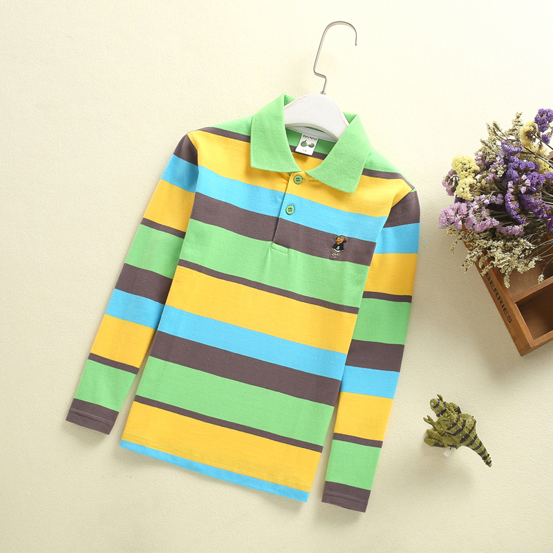 Áo thun bé trai 2018 mùa thu mới tay dài cho bé Áo thun cotton bé trai 2-15 tuổi bexinhshop shop