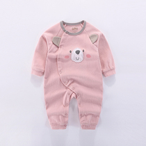 Childrens one-piece pajamas Anti-cold baby pajamas one-piece baby boys and girls spring and autumn models