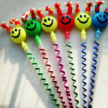 Large number smiley face blown dragon children hot pins New peculiar long noses roll with fun Toys for the Trumpet Whistle