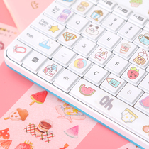 Cartoon stickers text confession literature and art beginners hand ledger girl heart computer stickers Cute paste sticky note paper