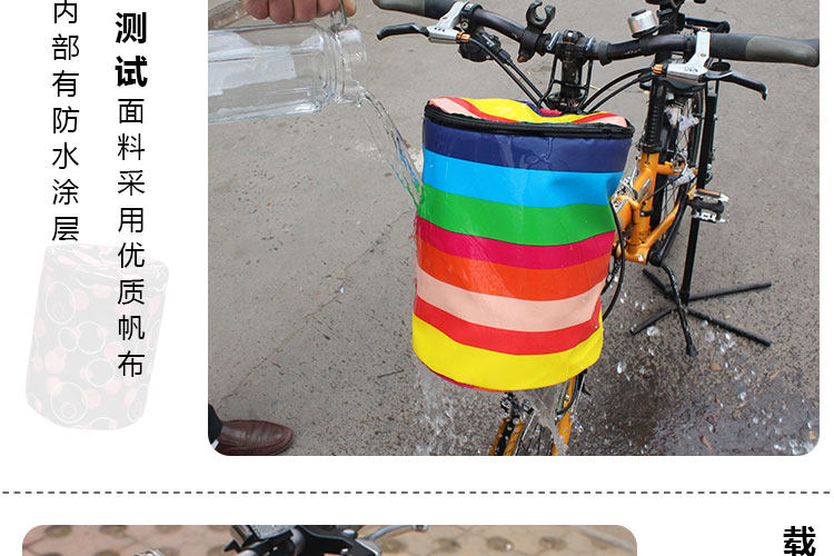 Panier pour vélo en toile - Ref 2256961 Image 30