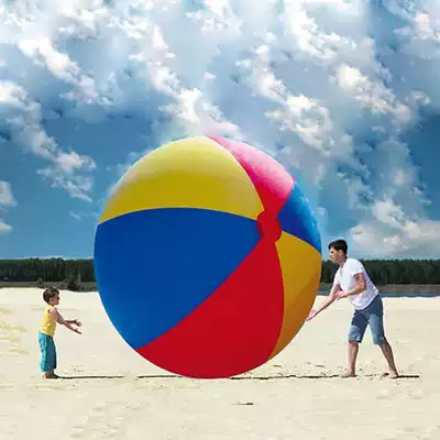 Oversized beach ball water polo thickened children's water play toys Inflatable ball outdoor game activities celebration props
