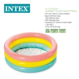 Бесплатная доставка, натуральная INTEX57106, круглая надувная раковина с тремя кольцами, милый медведь, детский бассейн, детское сиденье, бассейн
