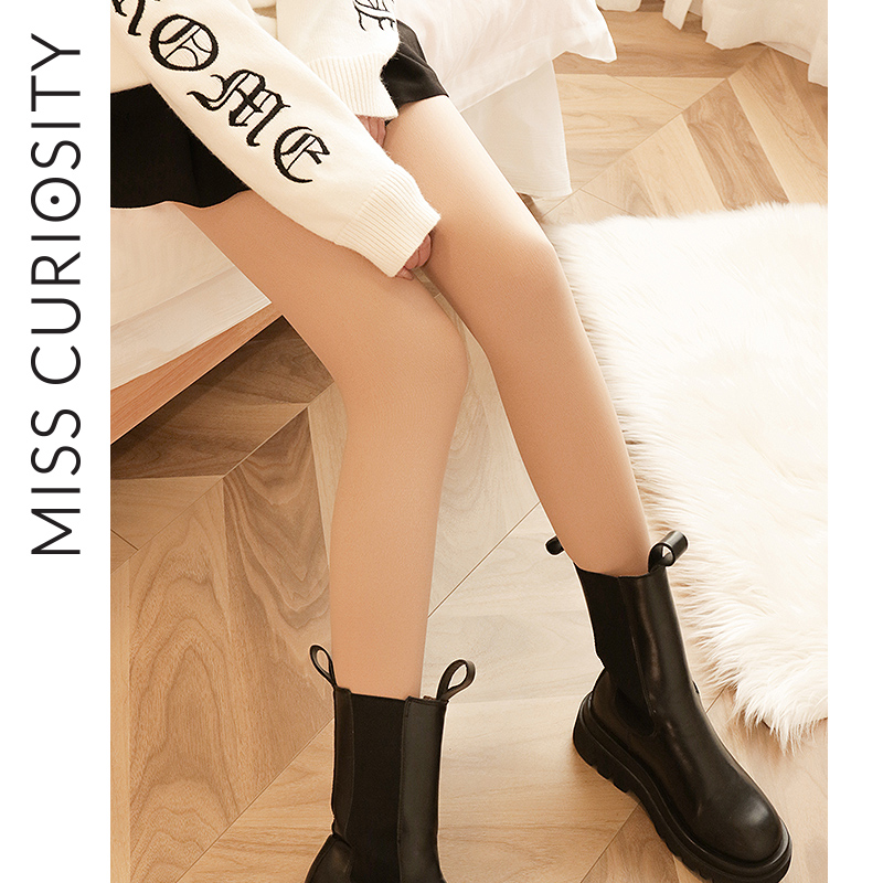 Curious Nectar leggings Divine Instrumental Woman Autumn Winter Nude Meat Color Inner Lap Pants Socks Spring Autumn Complexion Invisible Silk Stockings Socks