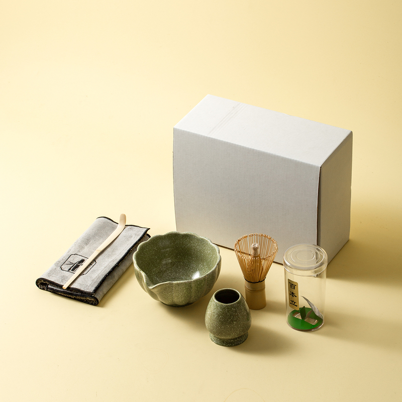 Japanese-Style Matcha Set, Song Dynasty Tea-Making Set, Hand-Made Matcha Whisk, 100-Prong Ceramic Matcha Set, Mixer