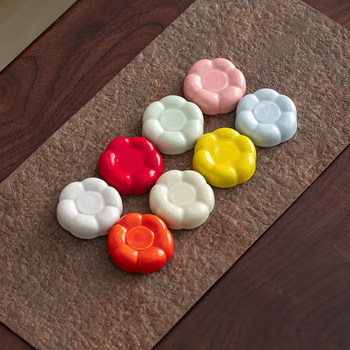 ດອກໄມ້ທີ່ສ້າງສັນ rotating base mini ກາຕູນ doll tray ເຄື່ອງປະດັບຕົກແຕ່ງທີ່ຫນ້າຮັກຫັດຖະກໍາ ceramics