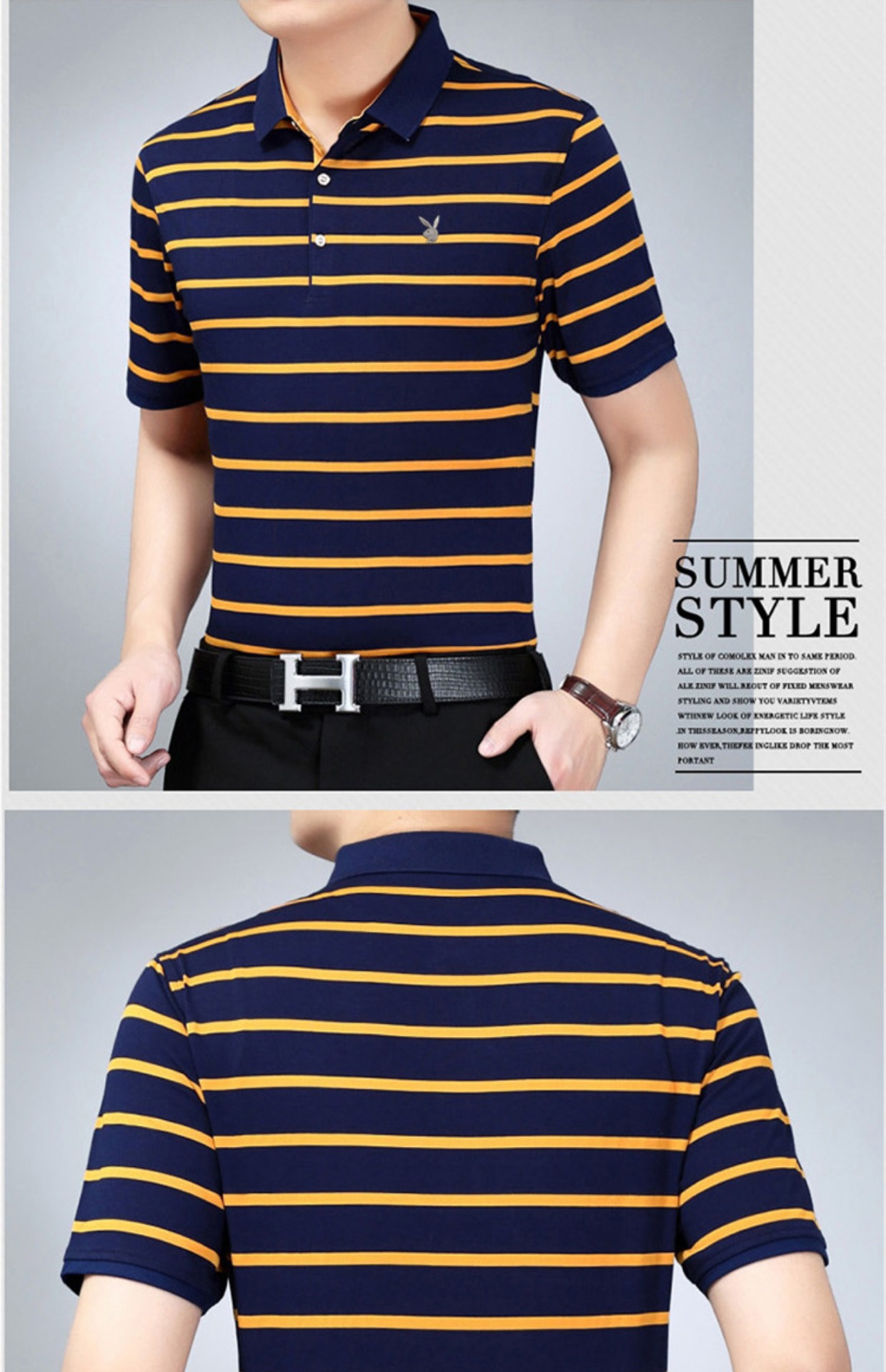 Mùa hè 2018 nam ngắn tay áo thun cotton mỏng 40-50 tuổi người trung niên đã dẫn dắt đầm bố mùa hè áo thun nam tay ngắn đen