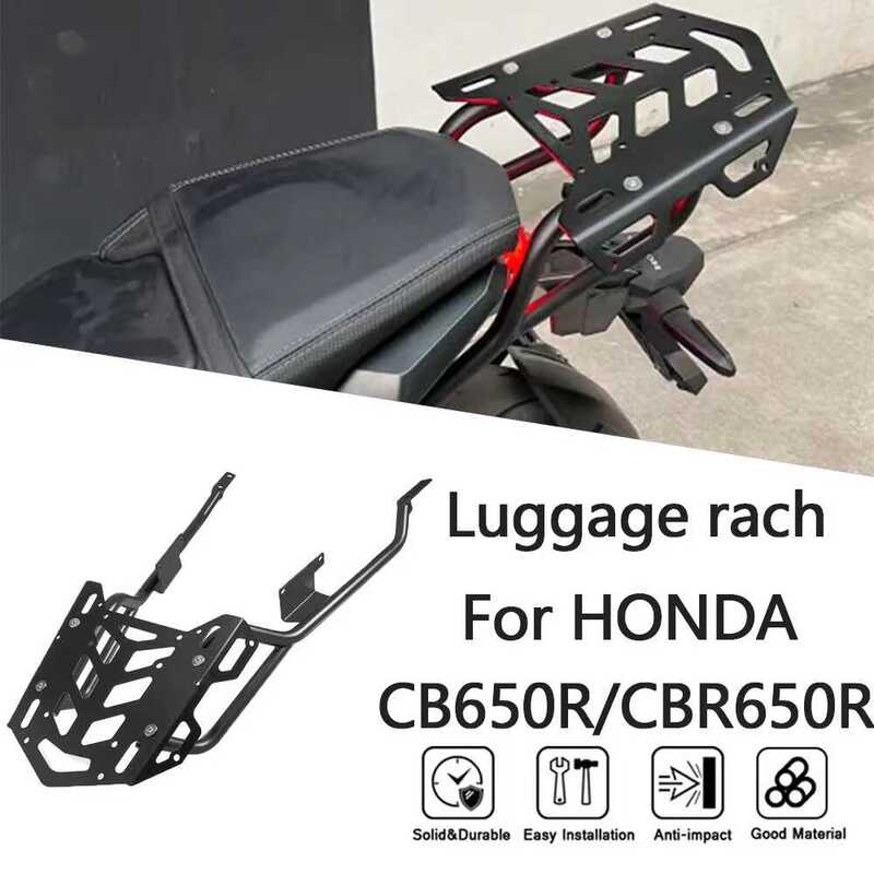 Suitable for Honda Cb650R Cbr650R 2021-2023 Rear Rack Tail Box Bracket Luggage Rack Suitable for Honda Cb650R Cbr650R 2021-2023 Rear Rack Tail Box Bracket Luggage Rack