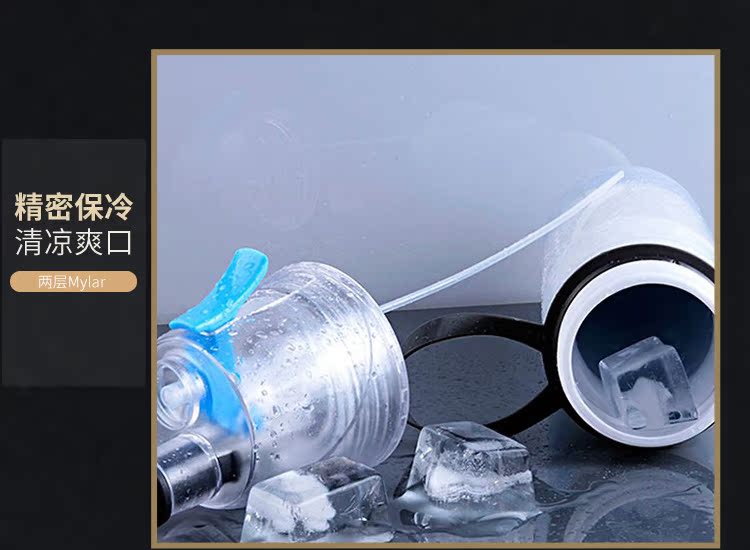 O2cool Mỹ ly phun sinh viên thể thao ngoài trời chống mùa thu nam giới và phụ nữ giữ lạnh dành cho người lớn nhựa đa chức năng ấm đun nước 	bình nước thể thao chạy bộ